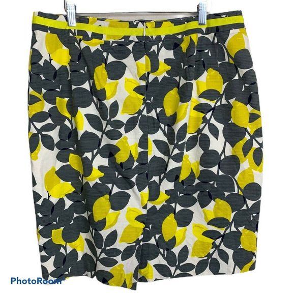 Boden Pencil Lemons Floral Modern Size 14R Skirt - Picture 3 of 8